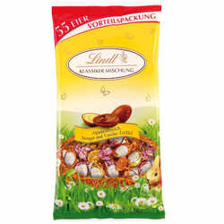 Продуктови Категории Шоколади Lindt Великденски пакет с шоколадови яйца 55 бр 288 гр.